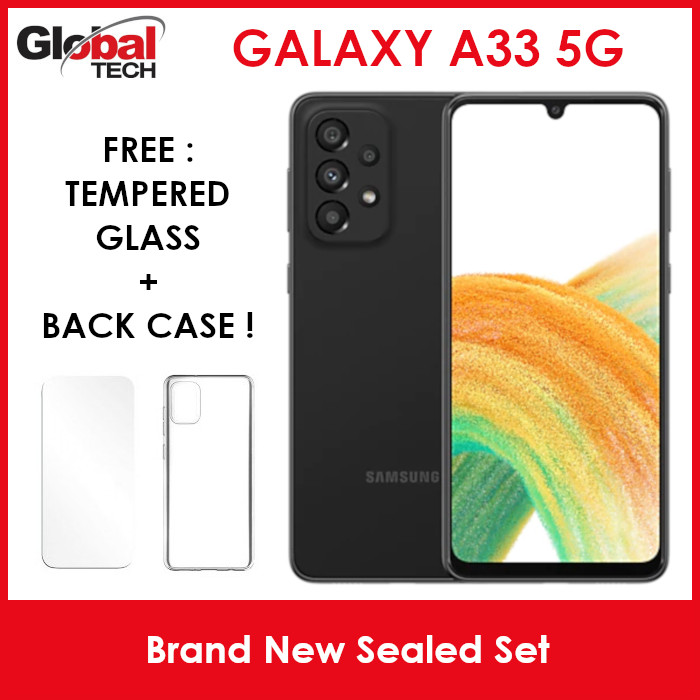 Samsung Galaxy A33 5G 128GB (FREE : TEMPERED GLASS + BACK CASE)