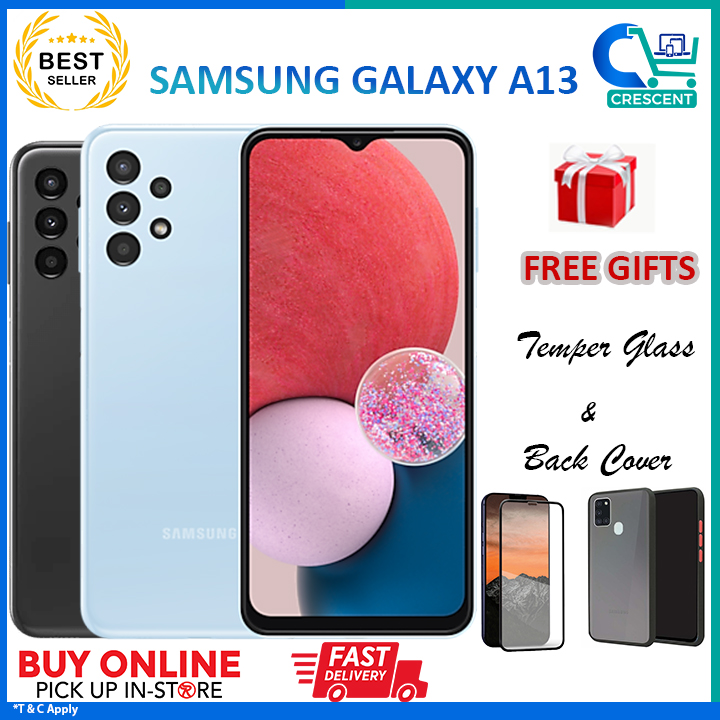SAMSUNG GALAXY A13 4G || LOCAL SET || 4GBRAM 128GB ROM || BRAND NEW || LOCAL SAMSUNG WARRANTY 1YEAR || 6.6 INCHES SCREEN ||50MP CAMERA|| WITH GIFTS !!!